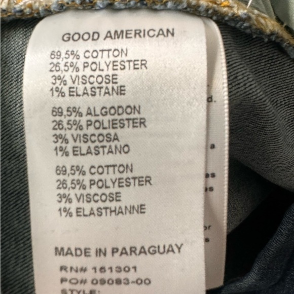 Good American Good Legs Flare Jeans Size 22 NWT Brand New Baggy Wide Leg - Picture 9 of 11